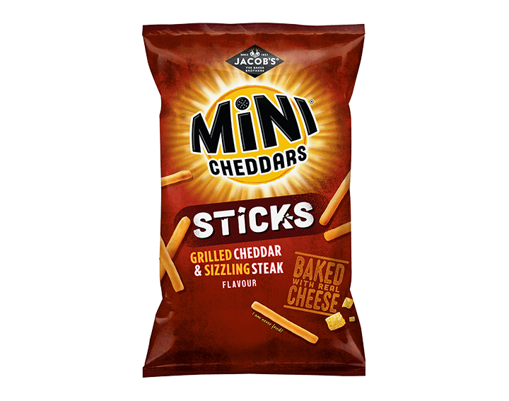 Sticks Grilled Cheddar and Steak 150g