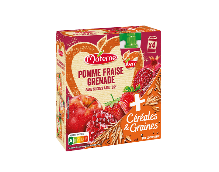 Pomme Fraise Grenade Céréales & Graines