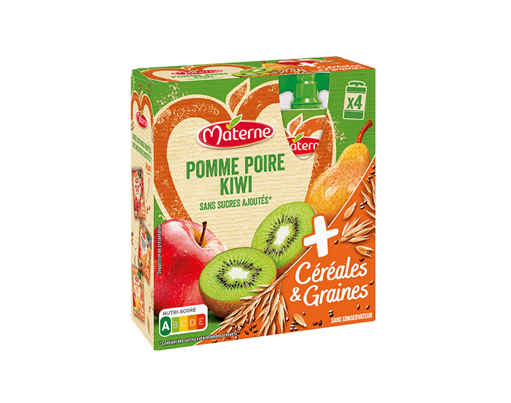 Pomme Poire Kiwi Céréales & Graines