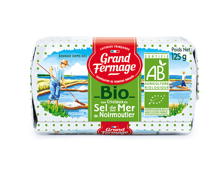 NOUVEAU : Beurre BIO Cristaux De Sel 125g
