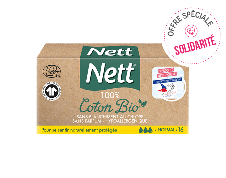 Nett® 100% Coton Bio Normal x16