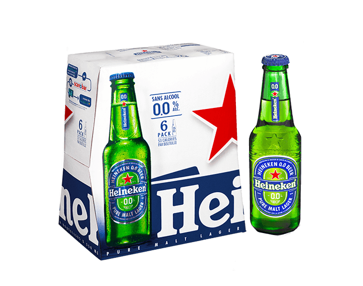 Heineken 0.0 Bière Blonde Sans Alcool 6x25cl 0.0°