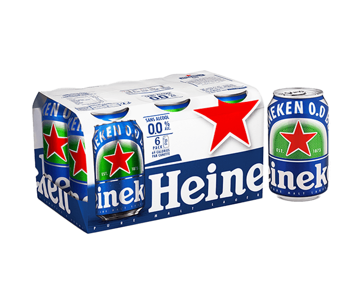 Heineken 0.0 Bière Blonde Sans Alcool 6x33cl 0.0°