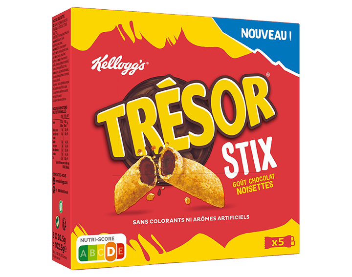 Trésor Stix Chocolat Noisettes 5x20,5g