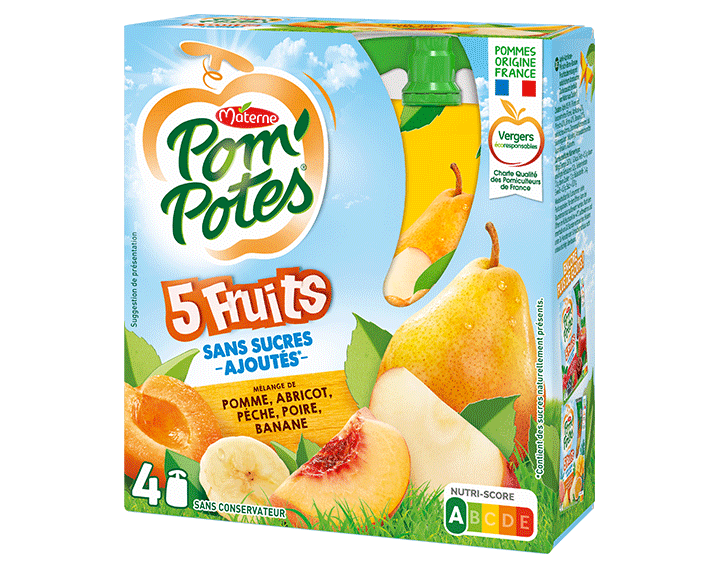 5 Fruits Jaunes 4x90g
