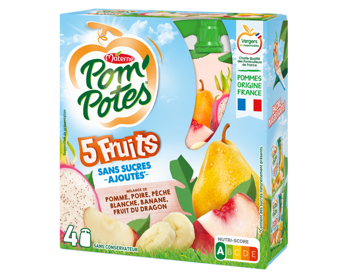 5 Fruits Blancs 4x90g
