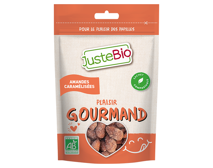 Amandes caramélisées BIO 150g