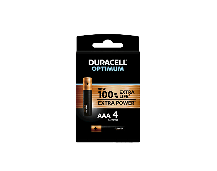 Duracell Optimum AAA 4 Piles