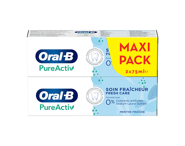 Oral-B PureActiv Soin Fraicheur 2x75ml