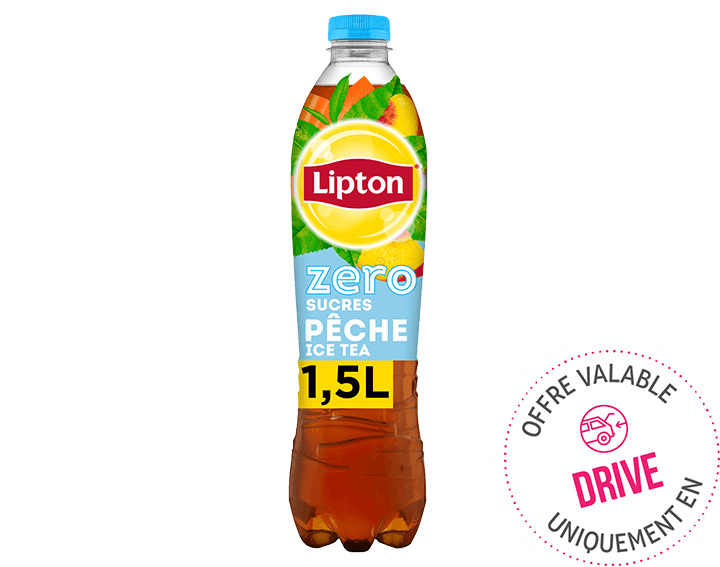 Lipton Ice Tea Zero Saveur Pêche 1,5L