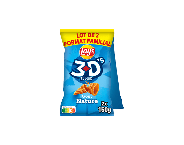 3D Bugles Nature Lot de 2x150g