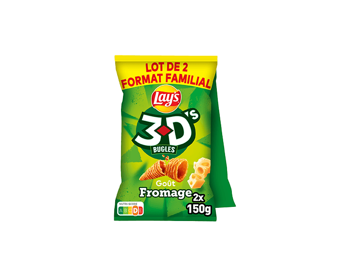 3D Bugles Fromage Lot de 2x150g
