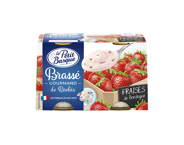 Brassé Gourmand de brebis Fraise de Dordogne