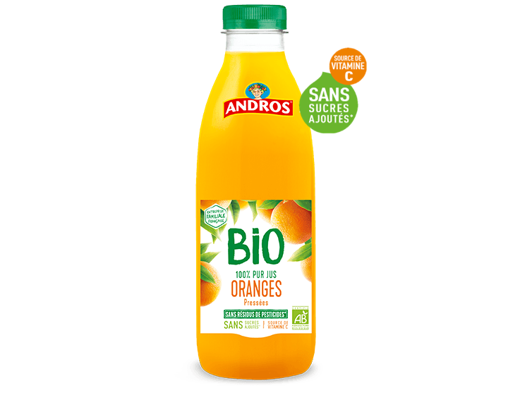 Pur Jus d'Oranges BIO Pressées 75cl