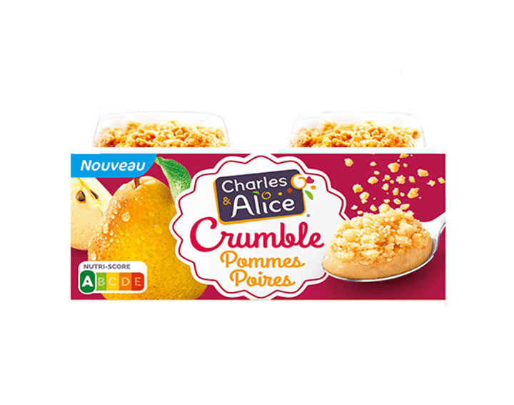 Crumble Pommes et Poires x2