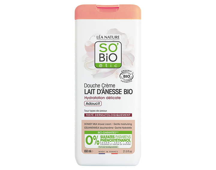 Douche crème Lait d'ânesse bio, 650ml