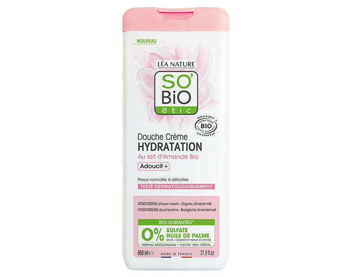 Douche crème au lait d'Amande douce bio, 650ml