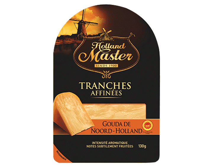 Noord-Hollandse Gouda AOP, en tranches