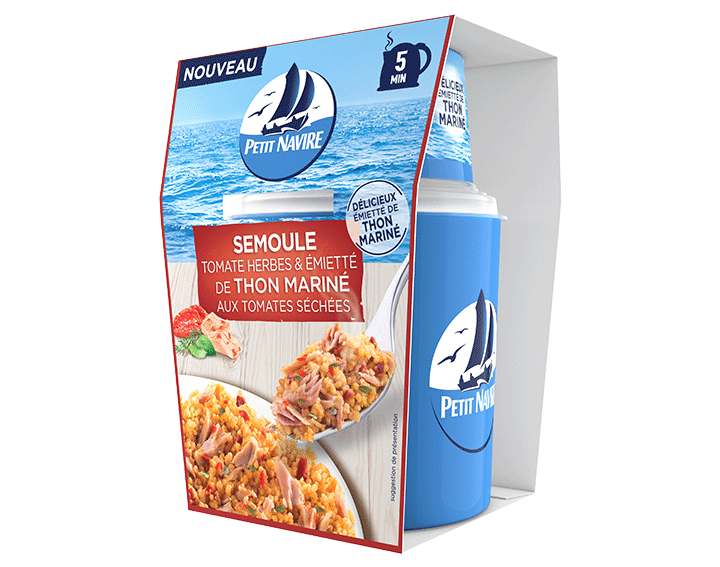 Semoule Tomate et Herbes & Thon Mariné Tomates Séchées