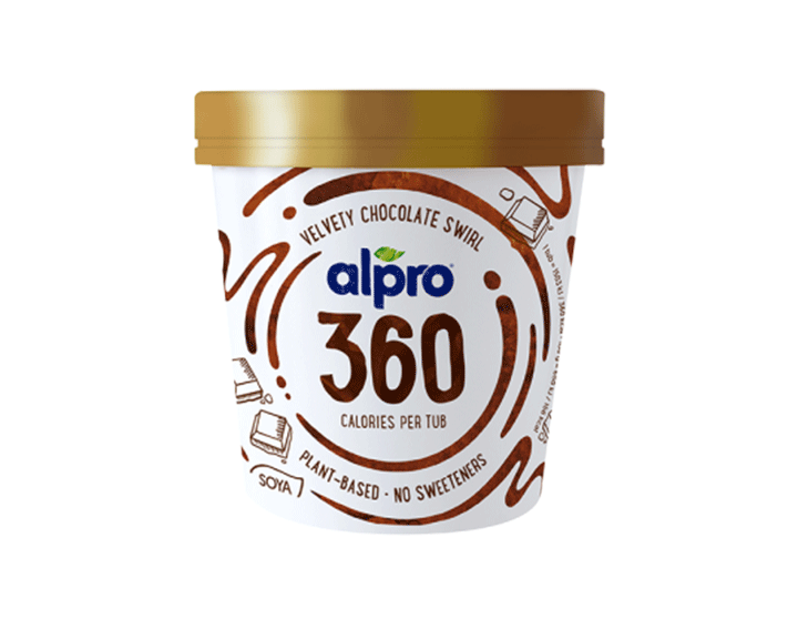 Glace 360 kcal au tourbillons de chocolat