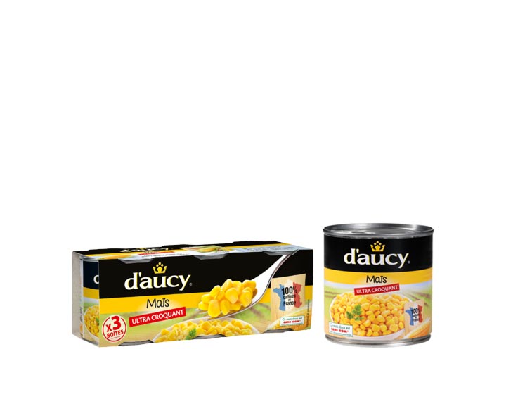 Le maïs ultra croquant d'aucy