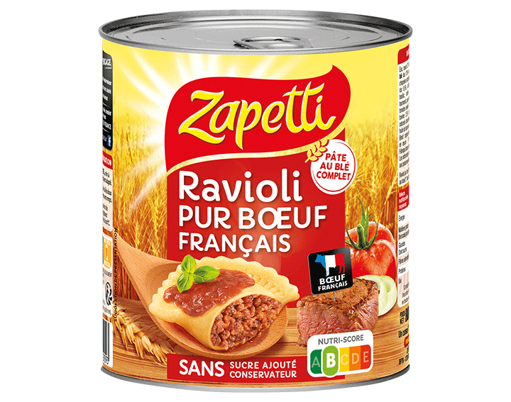 Ravioli pur bœuf nutriscore B 800g
