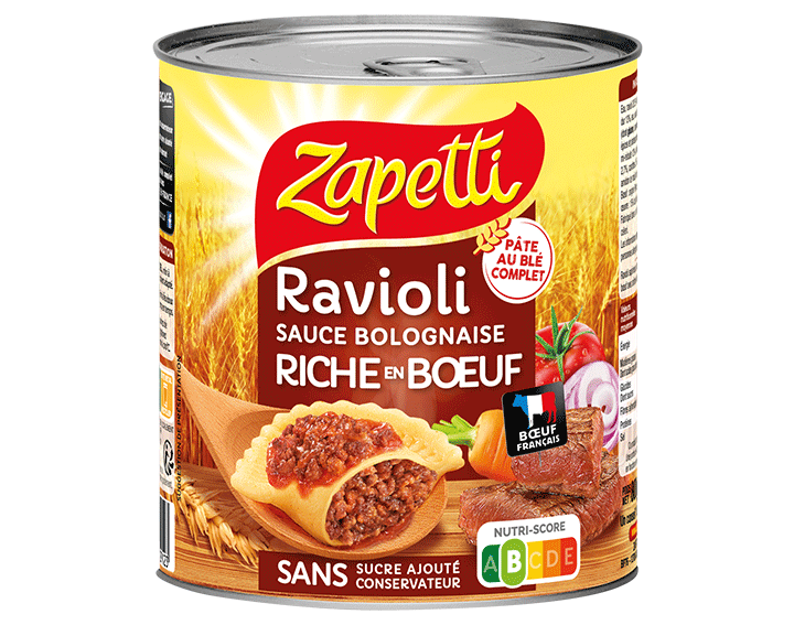 Ravioli Bolognaise nutriscore B 800g 