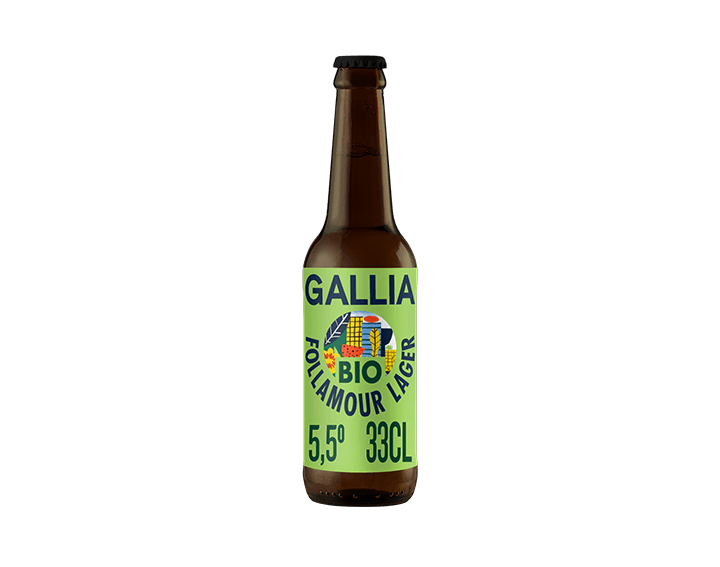 Gallia Follamour Lager Bio Bière 33cl 5,5°