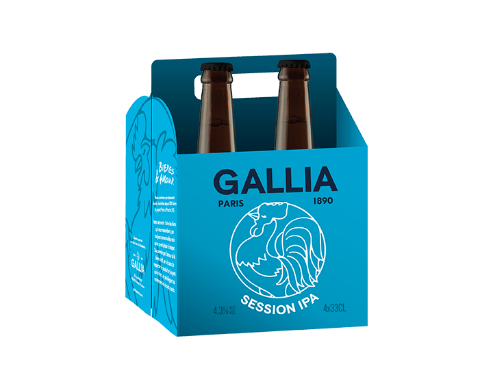 Gallia Session IPA bière 4x33cl 4,3°
