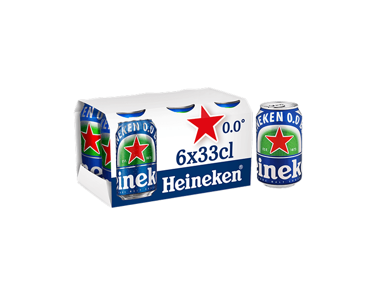 Heineken 0.0 Bière Blonde 6x33cl 0.0°