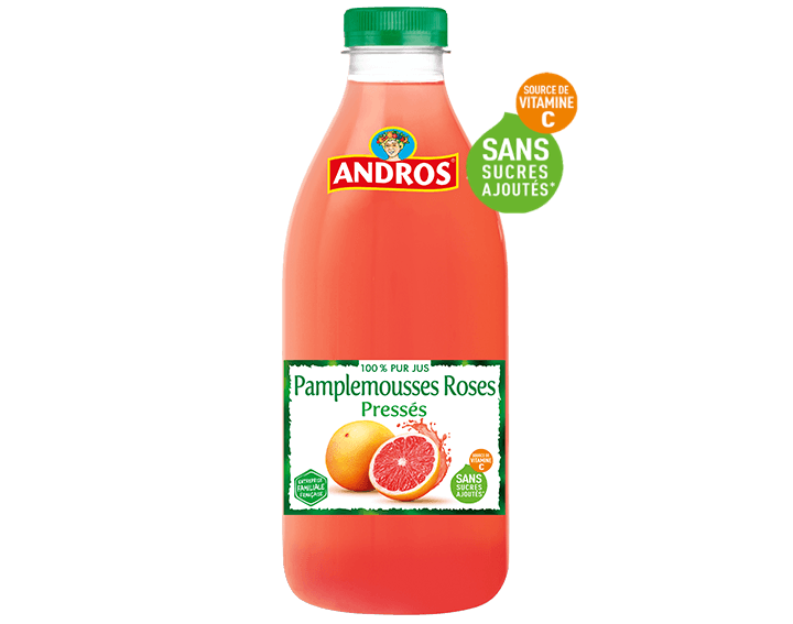 Pur Jus de Pamplemousses Roses Pressés 1L