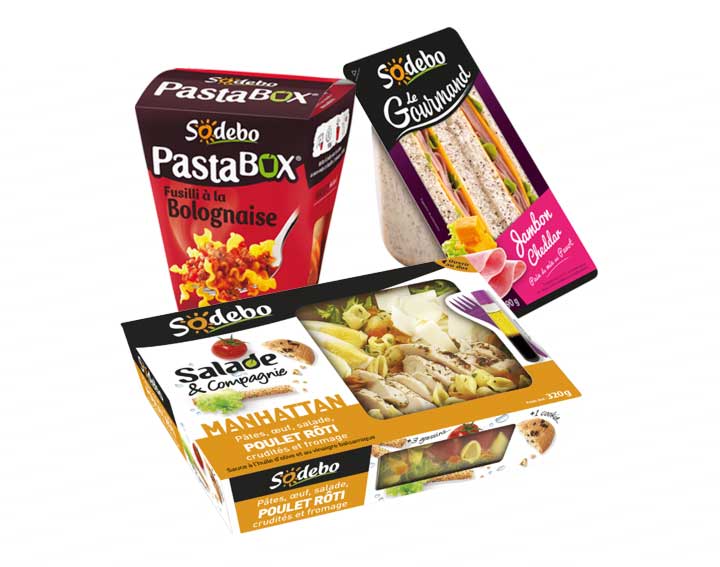 Box, Sandwiches et Salades Sodebo