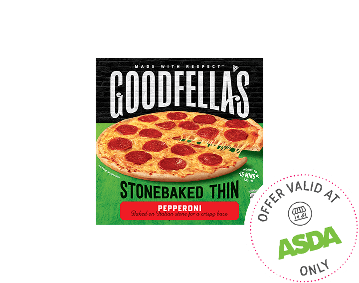 Stone Baked Thin Pepperoni Pizza 332g