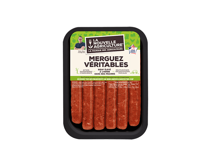 Merguez Véritables de Bœuf x6 330g