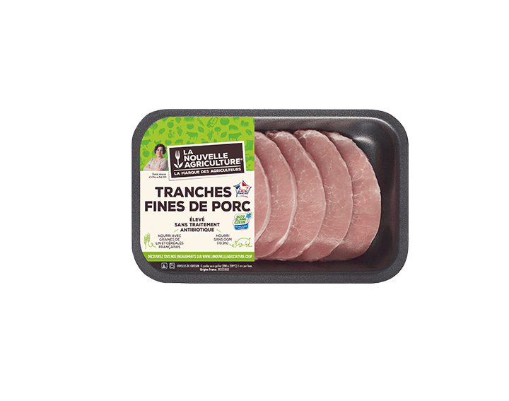 Tranches Fines de Carré de Porc x6 300g