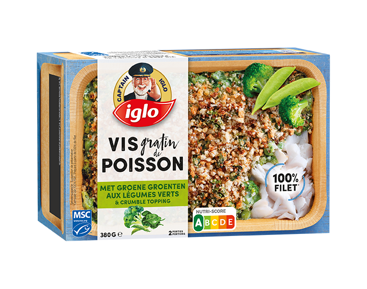 Gratin de poisson légumes verts 380g