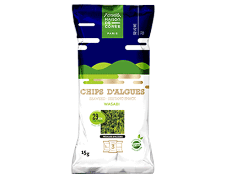 Chips d'algues wasabi 15g