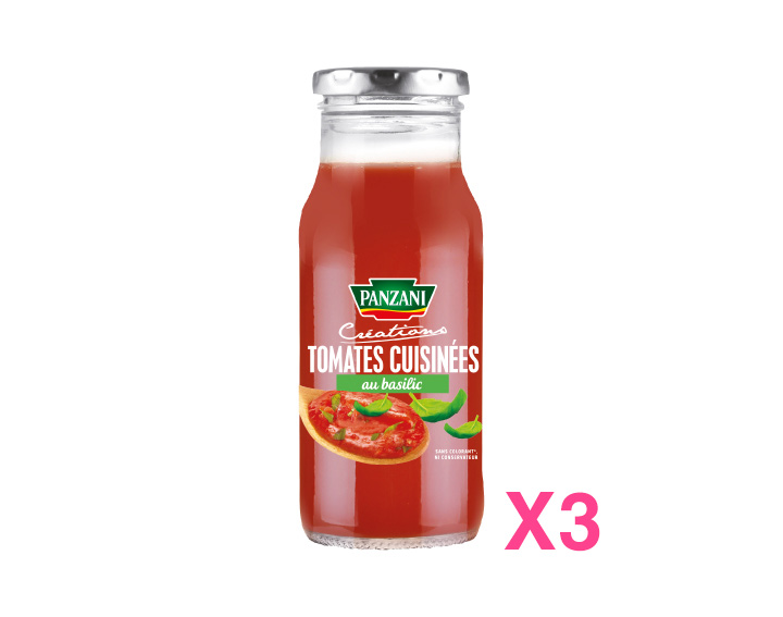 Panzani Créations Tomates Cuisinées au Basilic