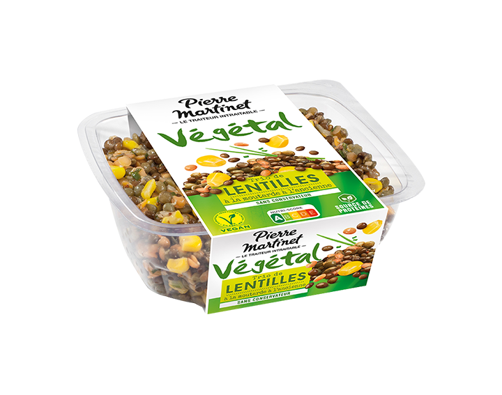 Trio de lentilles à la moutarde à l'ancienne