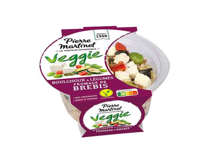 Boulghour, Légumes et fromage de Brebis