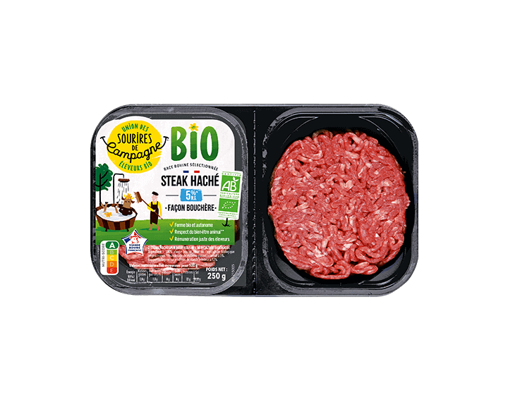 Steaks hachés façon bouchère 5% MG (2x125g)