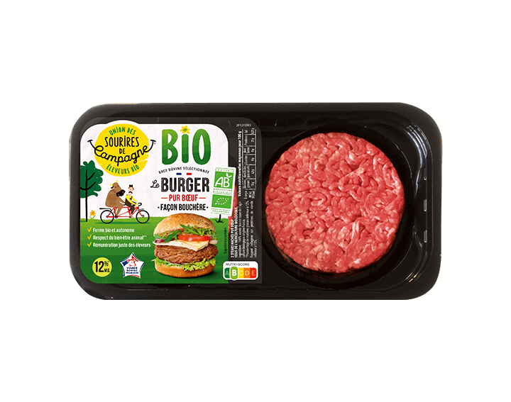 Le Burger 100% Bœuf façon bouchère (2x100g)