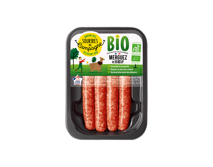 Merguez de bœuf Bio x4
