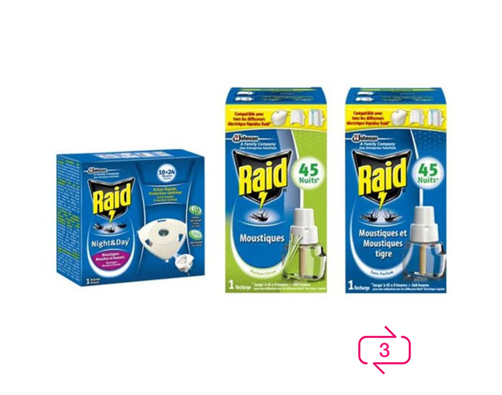 Recharges pour Diffuseurs Raid®