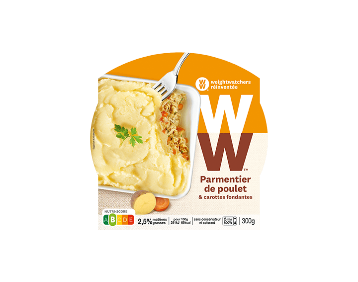 Parmentier de Poulet carottes fondantes 300g