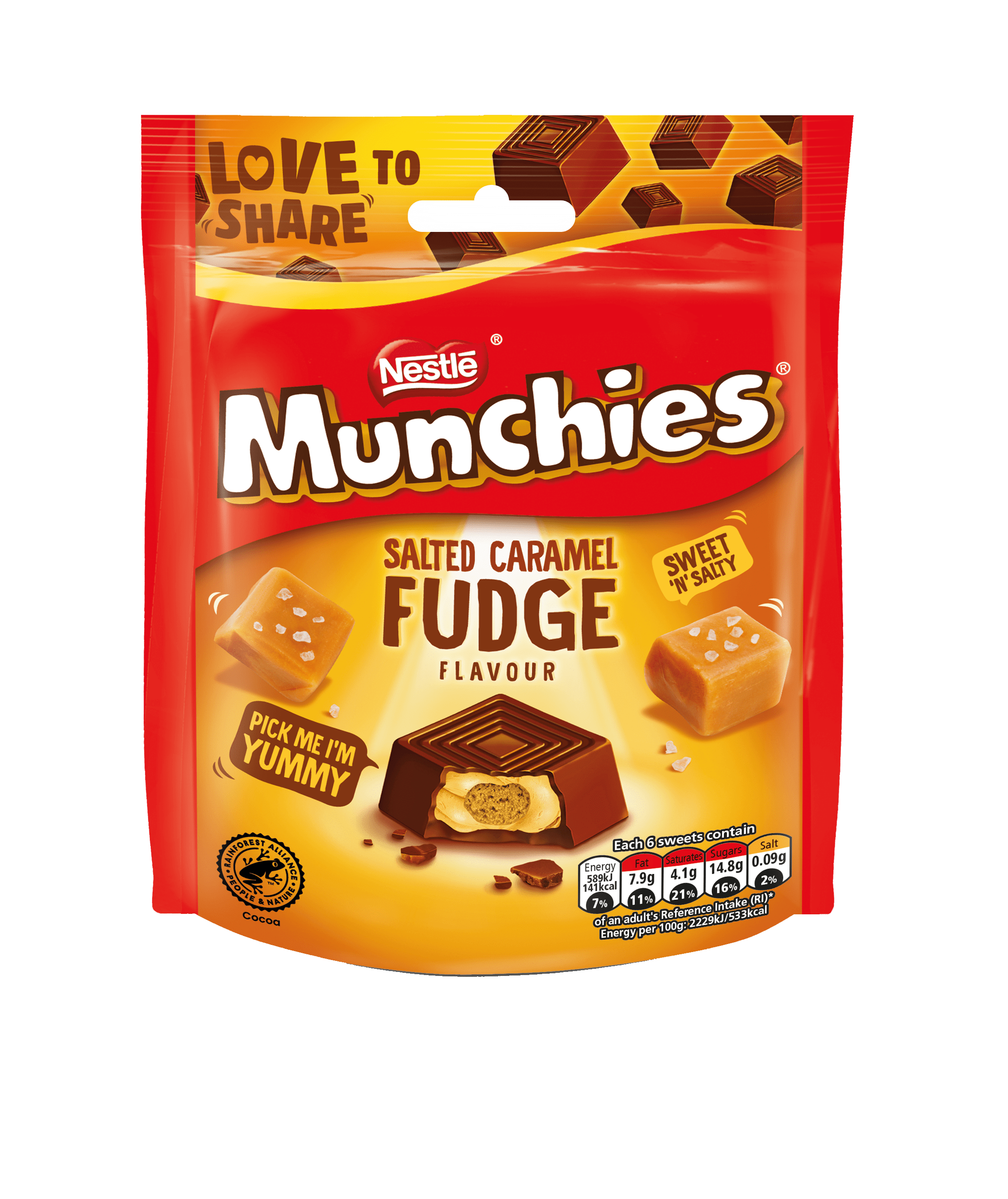 Salted Caramel Fudge Bag 97g