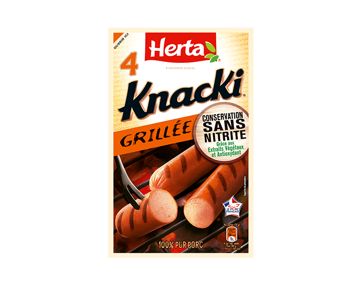 KNACKI®x4 Grillée Conservation Sans Nitrite