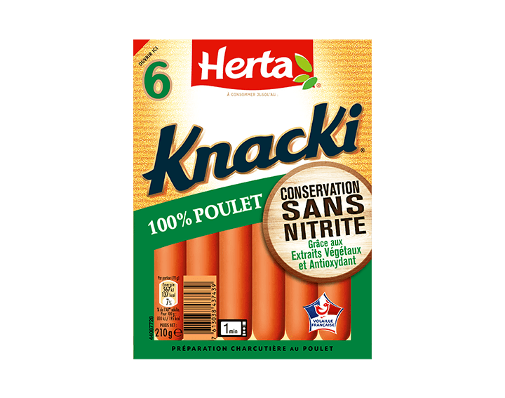 KNACKI®x6 Poulet Conservation Sans Nitrite