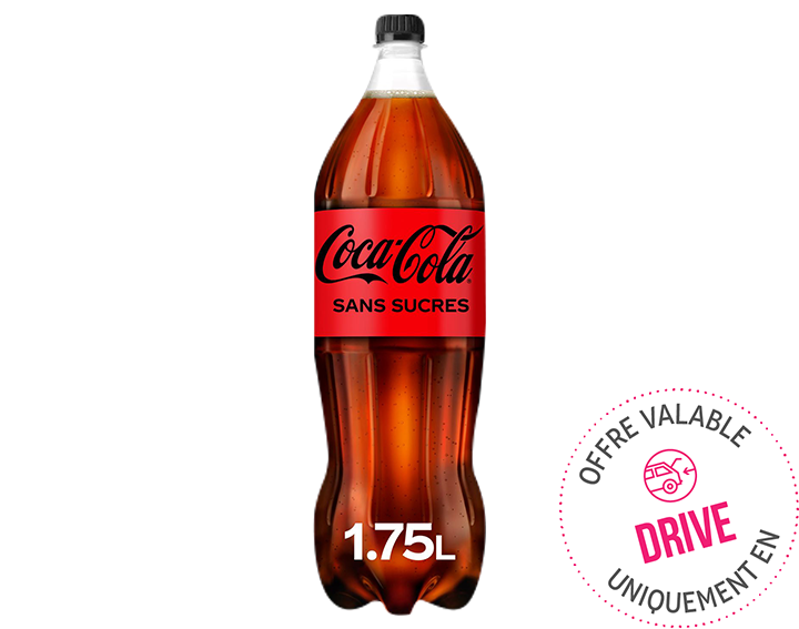 Coca-Cola sans sucres bouteille 1,75L