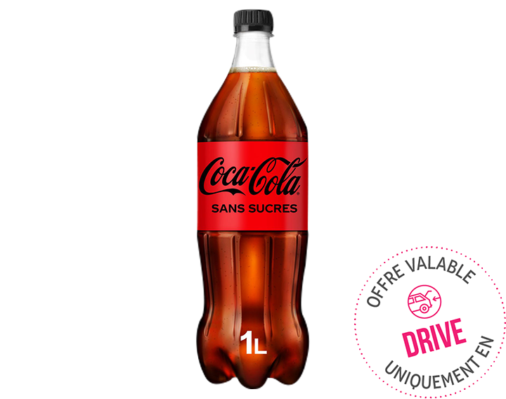 Coca-Cola sans sucres bouteille 1L